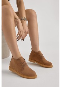 Resim Termo Taban Bağcıklı Kadın Taba Süet Günlük Bot Tbmhh025 Taba Süet 