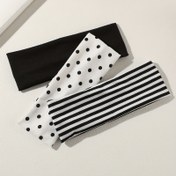 Resim 3 adet Kadın Kumaş Spor Bandı Koşu Saç Bağları Fitness Bandı Dış Mekan Saç Sarımları 