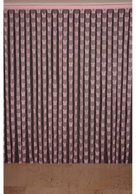 Resim Kelebek Model Pembe Renk İp Perde Hazır Düğmeleri Dikilmiş İp Perde 300 280 Cm Pembe 