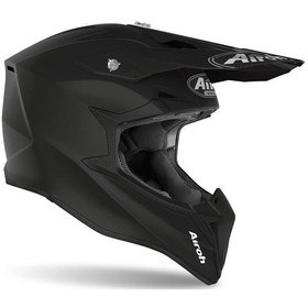 Resim Airoh Wraap Color Black Matt Motosiklet Kaskı Mat Siyah 