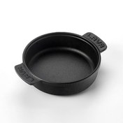 Resim Lava Yekpare Çap 11 CM Döküm Yuvarlak Çift Kulplu Siyah Güveç Kabı LV ECO GV 11 