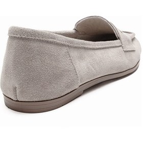 Resim Luvishoes Luvi Shoes Tory Bej Süet Hakiki Deri Kadın Loafer Ayakkabı Bej Süet 