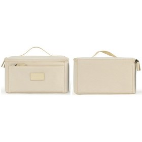 Resim Caden Çok Fonksiyonlu Fotoğraf Makinesi Lens İç Çanta, Boyut: 25,5 X 15,5 X 13,5 Cm Bej 