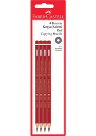 Resim Faber Castell 4 Kırmızı Kopya Boya Kalemi Bordo 