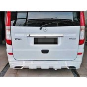 Resim Mercedes Vito 2 W639 Arka Tampon Eki Egzozlu - Boyasız Fiberglass 2004 - 2014 