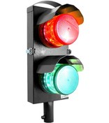 Resim Mesan Ø100 İkili Yanıp Sönen Ampul Trafik Lamba 220vac Ms 8018.1.2.220vac 