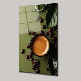 Resim Kahve Ve Çekirdekleri - Cam Tablo - Deg0217 