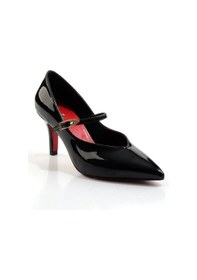 Resim Bambi Siyah Kadın Klasik Topuklu Ayakkabı K01231405298 Siyah 