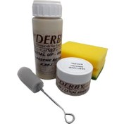 Resim Derby Koyu Bej Oto Döşeme Boyası ve Natural Deri Tamir Macunu 