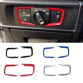 Resim CYCDIY ABS Far Switch Çerçeve Trim Ayar Etiketi for bmw için - Uygun, Isı ve Soğuk Dayanıklı, Dayanıklı Tasarım, Kolay Kurulum (for BMW 1 2 3 4 Serisi F30 F31 F32 F34 F20 F21 F36 X5 F15 X6 F16 için) 
