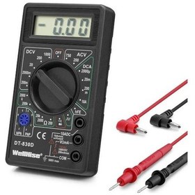 Resim Wellhise Dt-830d Dijital Multimetre Ölçü Aleti 