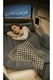 Resim StoreYVZ Araç İçi Şişme Yatak Araba Kamp Yatağı Yastıklı Yatak Seti 