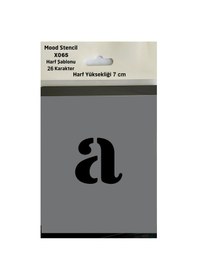 Resim Stencil Harf Boyama Şablonu X065 
