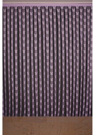 Resim Kelebek Model Lila Renk İp Perde Hazır Düğmeleri Dikilmiş İp Perde 300 280 Cm Lila 