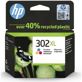 Resim HP 302 XL Renkli Mürekkep Kartuşu F6U67AE 