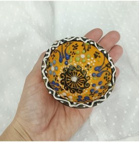 Resim Çini Çerezlik Kase Sosluk Sunumluk Kahvaltılık Çok Renkli 