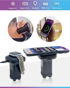 Resim OXEVOS OPB-7611 - 5.000 mAh Powerbank & Masaj Aleti 2'si 1 Arada 