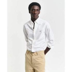 Resim Gant Erkek Beyaz Slim Fit Klasik Yaka Oxford Gömlek 3000202.110 