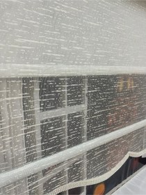 Resim Çift Mekanizmalı Tül Ve Stor Perde - Model 8 Beyaz 