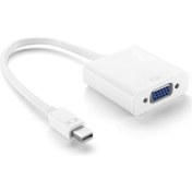 Resim Mini Displayport To VGA Kablo Dönüştürücü Mini Dp VGA Mini Display In VGA Out Converter Thunderbolt 