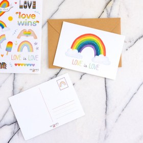 Resim Love is Love Kartpostal 