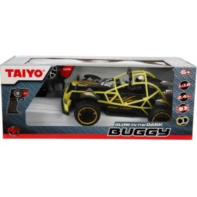 Resim Taiyo 1:18 Buggy Karanlıkta Parlayan Uzaktan Kumandalı Araba Sarı 