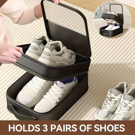 Resim Seyahat için 2'si 1 Arada Asılabilir Ayakkabı Çantası - Büyük Kapasiteli Düzenleyici | Mesh Cepli İlave Alan Tasarrufu Sağlayan Dolap Organizatörü | Makinede Yıkanabilir, Seyahat Ayakkabı Saklama Çantası,Erkekler için Ayakkabı Çantası,Yatak Odası Depolama Ayakkabısı,Dans Ayakkabısı Çantası,Ayakkabı Saklama Organizatörü,Ayakkabı Saklama Kutusu,Ayakkabı Seyahat Çantası,Seyahat Ayakkabı Çantası,Seyahat Ayakkabı Çantası,Ayakkabı Depolama, Kompakt Tasarım,Sağlam Yapı, 
