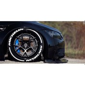 Resim Lastik Yazısı 8Xli Mıchelın+Kuyruk Beyaz 1.Sınıf Kalite Solmaz 