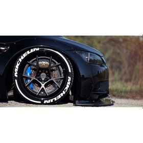 Resim Lastik Yazısı 8Xli Mıchelın+Kuyruk Beyaz 1.Sınıf Kalite Solmaz 