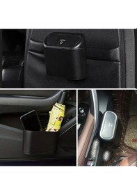 Resim Araç İçi Takılarak Sabitlenebilen Mini Kapaklı Çöp Kovası 5570 