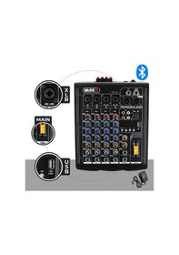 Resim Midex MP-400 Amfili Power Mikser 2x200 WATT 4 Kanal (Bluetooth US Efekt Kayıt) 