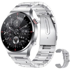 Resim Geeroyoo JZR-GY Qw33 1.28 " Ip67 Bt5.1 Android İos Spor Takipçisi Gümüş Akıllı Saat (İthalatçı Garantili) 