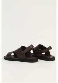 Resim Pierre Cardin Hakiki Deri Kahve Erkek Sandalet Pc-7315 Kahverengi 