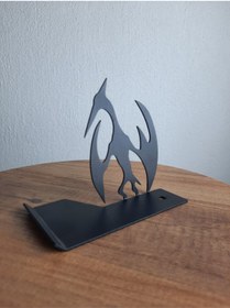 Resim Gowpenart Masa Üstü Metal Ergonomik Telefon Tablet Tutucu Stand 1,5 Mm Kalınlık Siyah Dinozor Figürü (4 FİGÜR) 