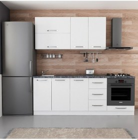 Resim Minar 220 Cm Mutfak Dolabı Beyaz 220-b7 