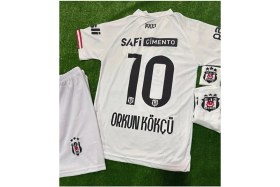 Resim Alaturka Mix Bêşiktâş,/ 25-26 Yeni Sezon Orkun Kökçü //10 Çocuk Futbol Forması 4'lü Set - Deplasman Beyaz 