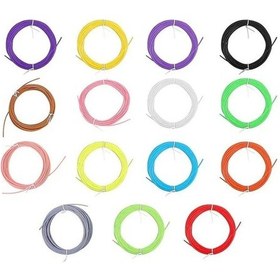 Resim 15 Farklı Karışık Renk Pla Filament - 3m 