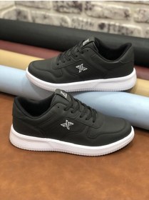 Resim Luttoon Büyük Numara 45-46-47-48-49-50 Ortopedik Erkek Spor Ayakkabı Siyah - Beyaz 