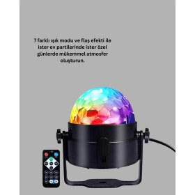 Resim LED Disko Topu Sahne Parti Aydınlatma 
