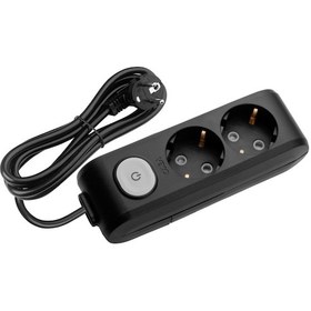 Resim Viko Multi-let 2'li Grup Priz Anahtarlı Topraklı Çocuk Korumalı 2 Metre Siyah - 90137202 