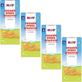 Resim Hipp Organik Bebek Bisküvisi 180 gr 4 ADET 