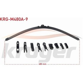 Resim Üniversal Silecek Süpürgesi Muz Tipi 9 Aparatlı 480mm 