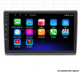 Resim FİAT BRAVO ANDROİD 12 MULTİMEDYA CARPLAY 2GB RAM+32GB HDD NAVİGASYON EKRAN 