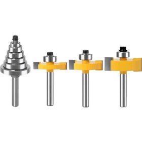 Resim VintageVo 1/4 Inç Ayarlanabilir Zıpma Bıçağı Seti Yatak Çentik Bıçağı Ahşap Yönlendirici Matkap Bitleri Ahşap Kanalaşma Için (Yurt Dışından) 