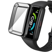 Resim Microsonic Huawei Band 7 Kılıf 360 Full Round Soft Silicone Siyah 