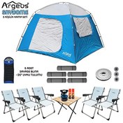 Resim Argeus Skydome 5 Kişilik 3 Mevsim Kamp Çadırı Seti 