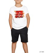 Resim W The Beetle Red Çocuk Tişört Beyaz 