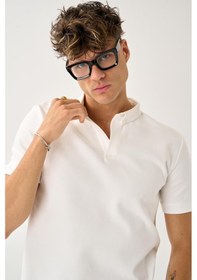 Resim Alexander Gardi Erkek Comfort Fit Polo T-shirt Beyaz 