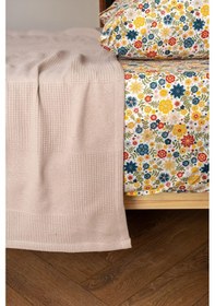 Resim Soley Serenity %100 Pamuk 220 X 240 Cm Battal Boy Pike Bej 