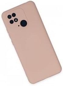 Resim Zipax Xiaomi Poco İle Uyumlu C40 Redmi 10C Kılıf Lansman İçi Kadife Şık Sade Görünüm Azn Nno Pembe 